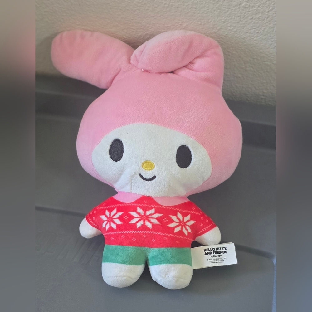 Hello Kitty and Friends My Melody Kawaii Plush Toy Sanrio Holiday Preowned